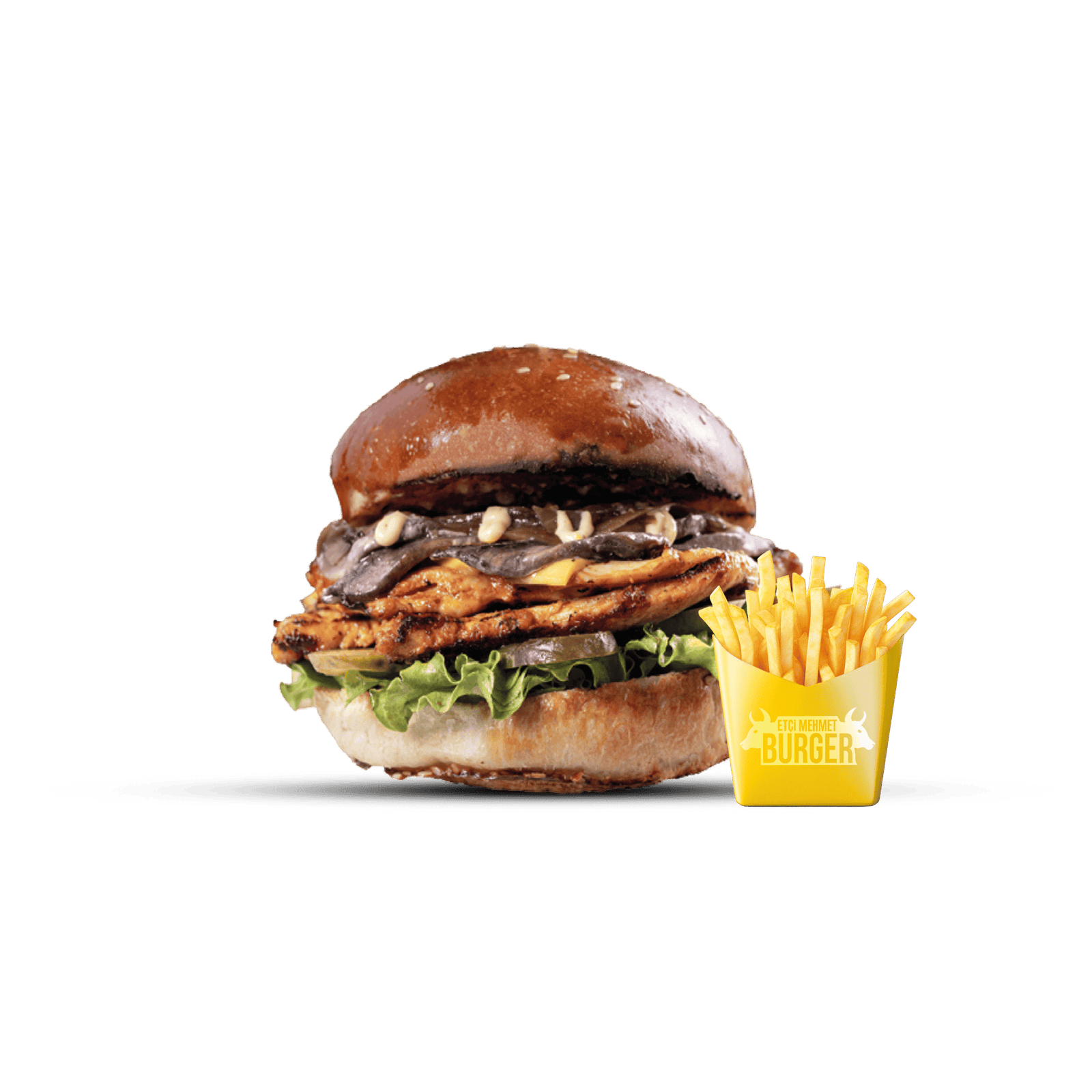 Mushroom Chicken Burger